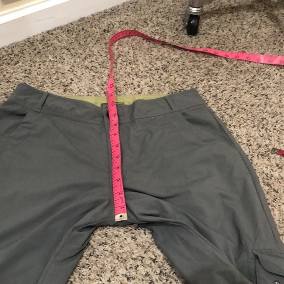 REI Taereen Straight Leg Cargo Pants Size 10 Gray Nylon Spandex Blend UPF 50+ - Picture 6 of 9